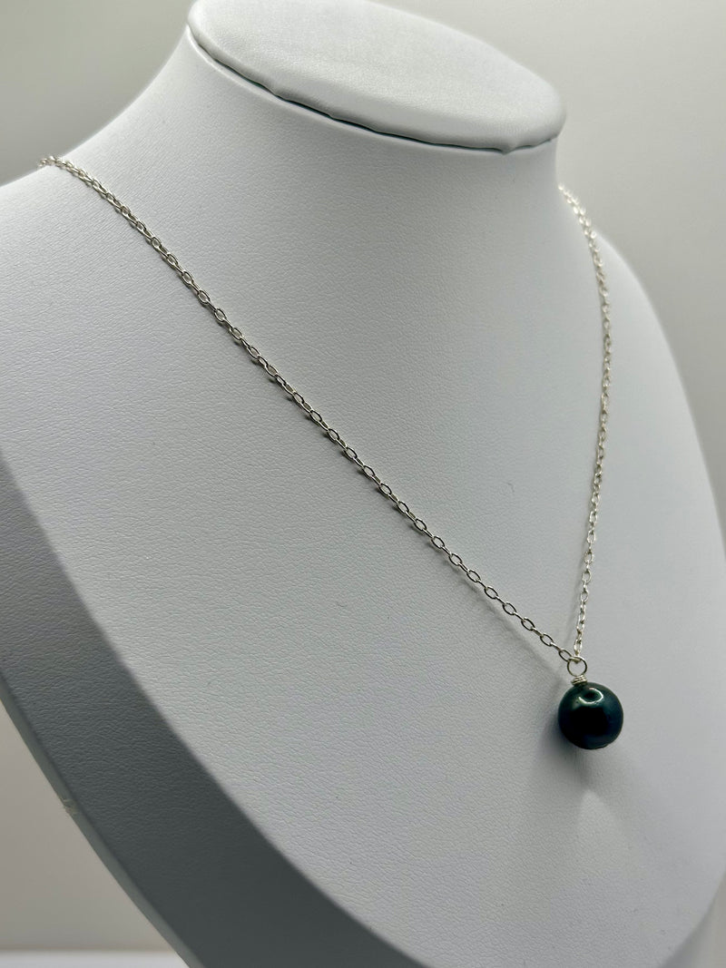 Tahitian Pearl Necklace (Silver)