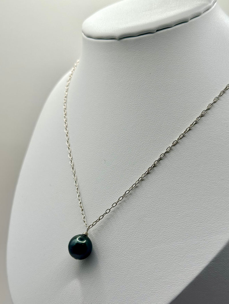 Tahitian Pearl Necklace (Silver)