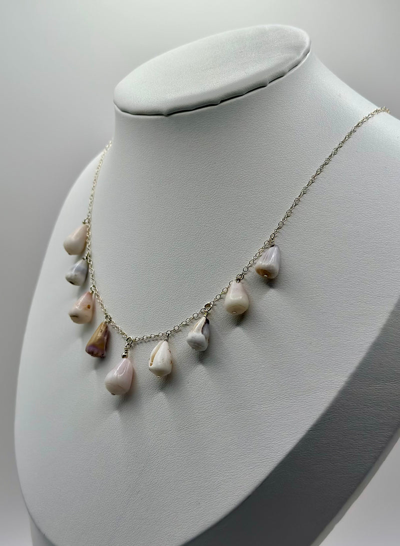 Shell Charm Necklace (Silver)
