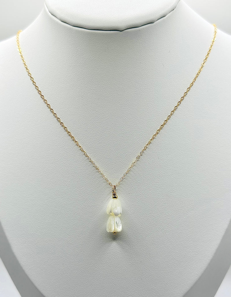 Double Pikake Pendant Necklace