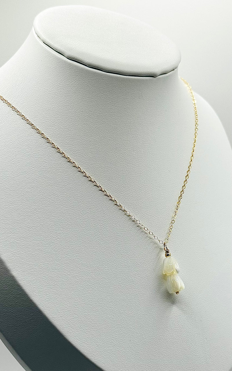 Double Pikake Pendant Necklace