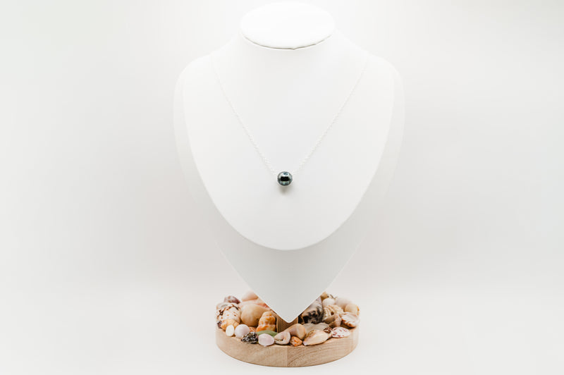 Floating Tahitian Pearl (Silver)