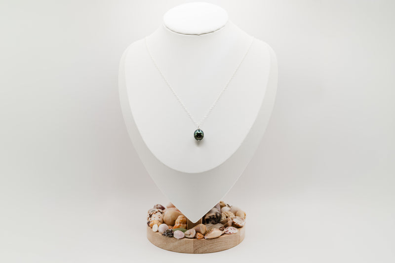 Tahitian Pearl Necklace (Silver)