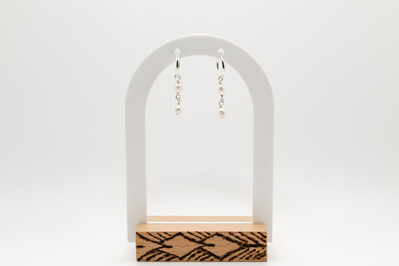 Pearl Earrings (Silver)