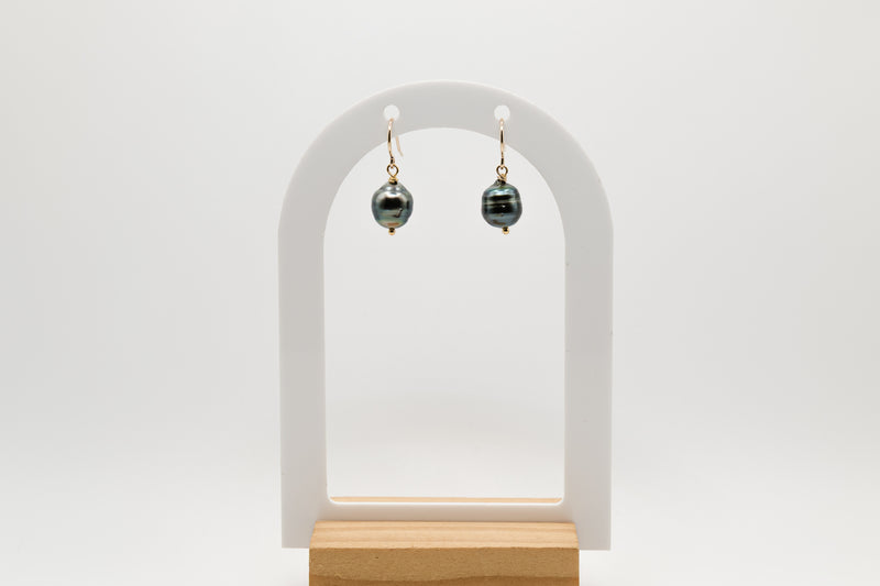 Black Tahitian Pearl Earrings